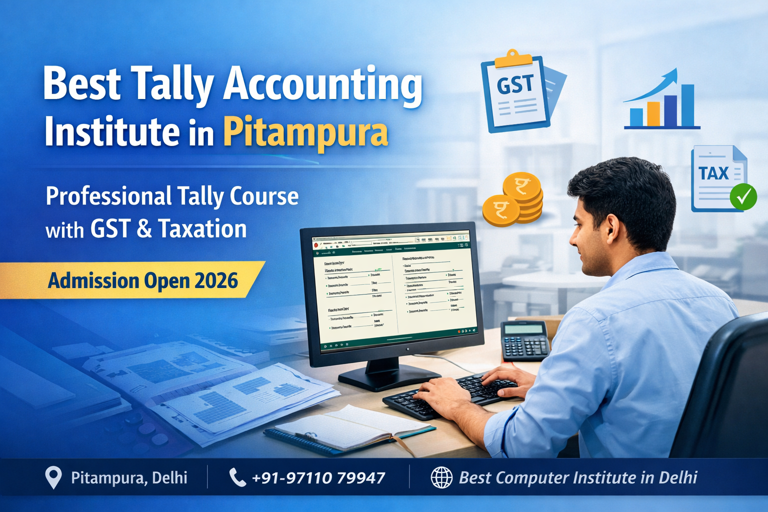 Best Tally Accounting Institute in Pitampura