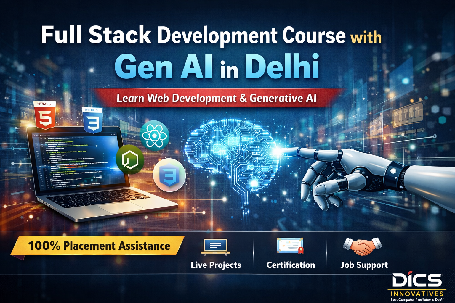 Full Stack Development Course with Gen AI in Delhi