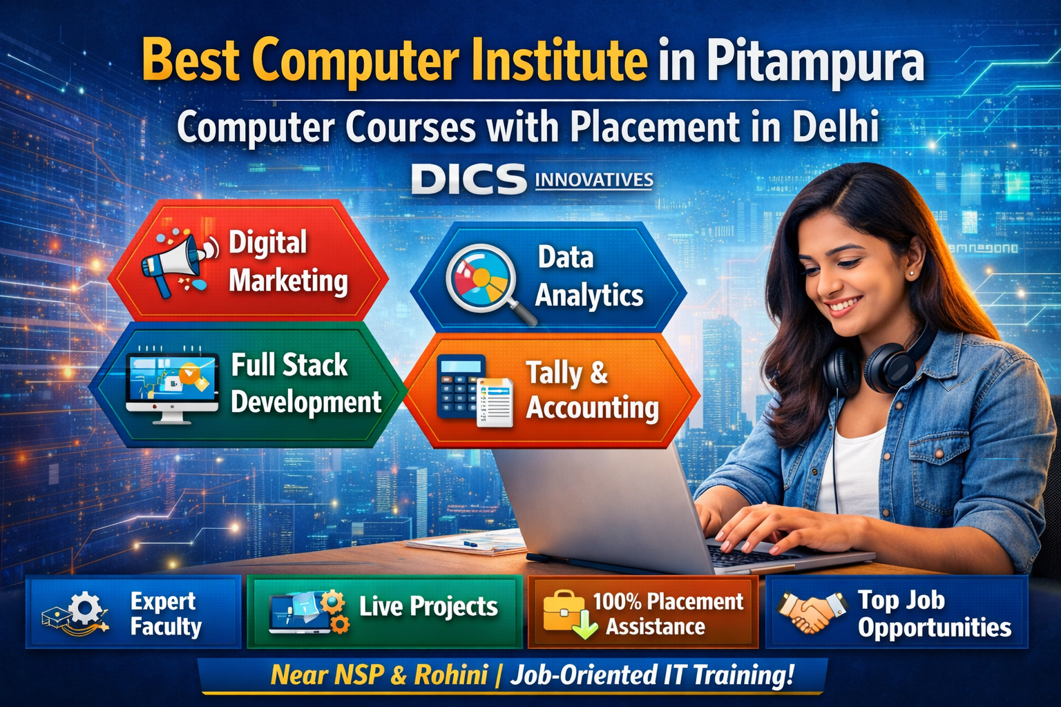 Computer Institute near NSP Delhi – DICS Innovatives