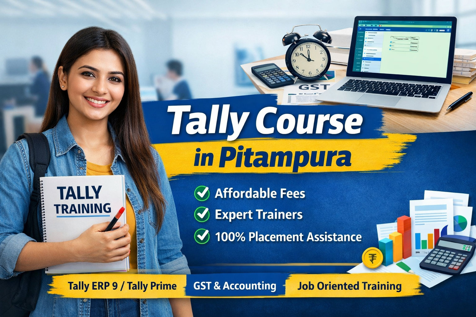 Tally Training Course Fee & Best Tally Course in Pitampura