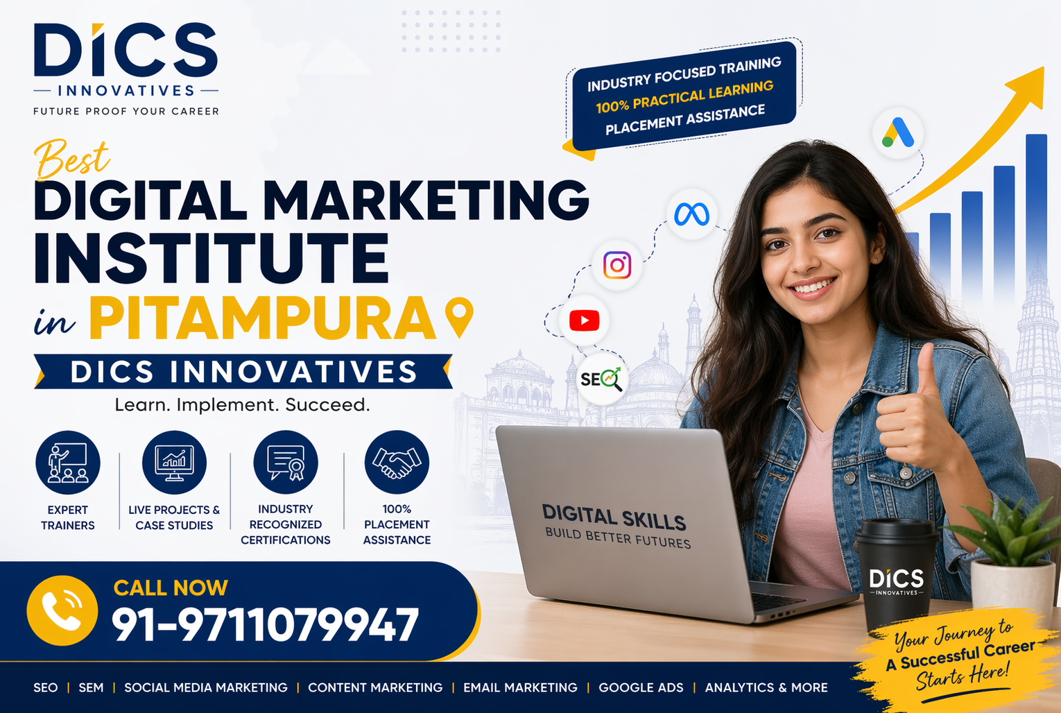 Advanced Digital Marketing Institute in Pitampura – DICS Innovatives