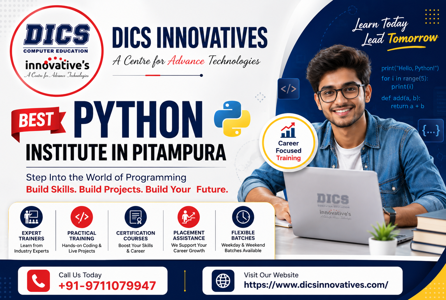Best Python Institute in Pitampura | DICS Innovatives
