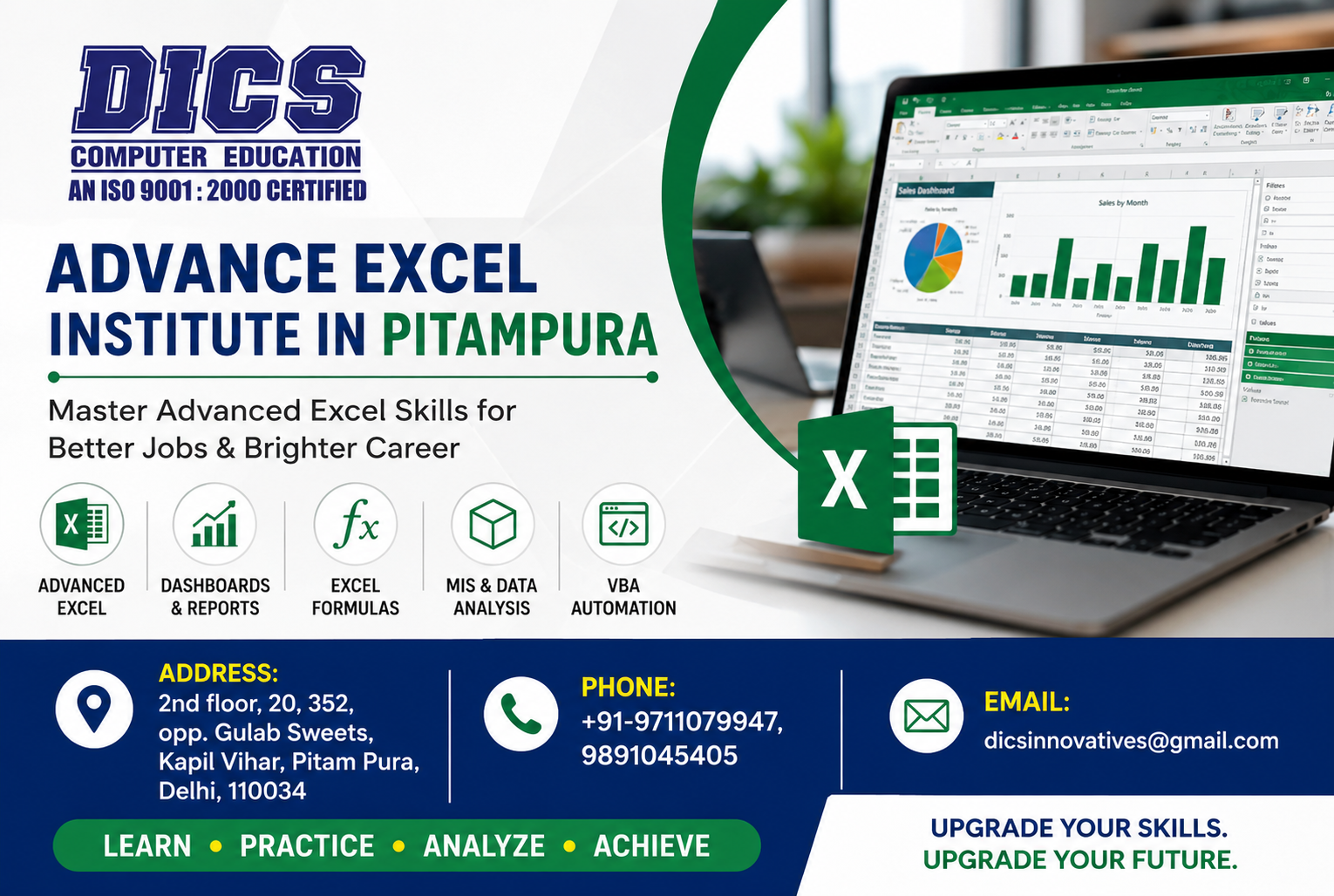 Advance Excel Course in DICS Innovatives