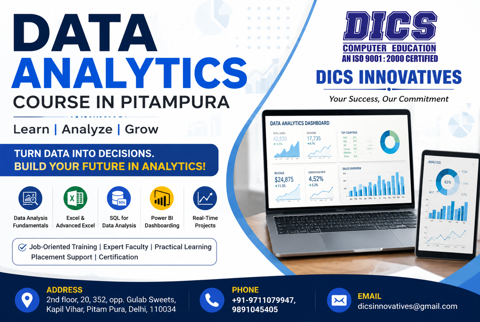 Data Analytics Course in Pitampura – High-Demand Career in 2026