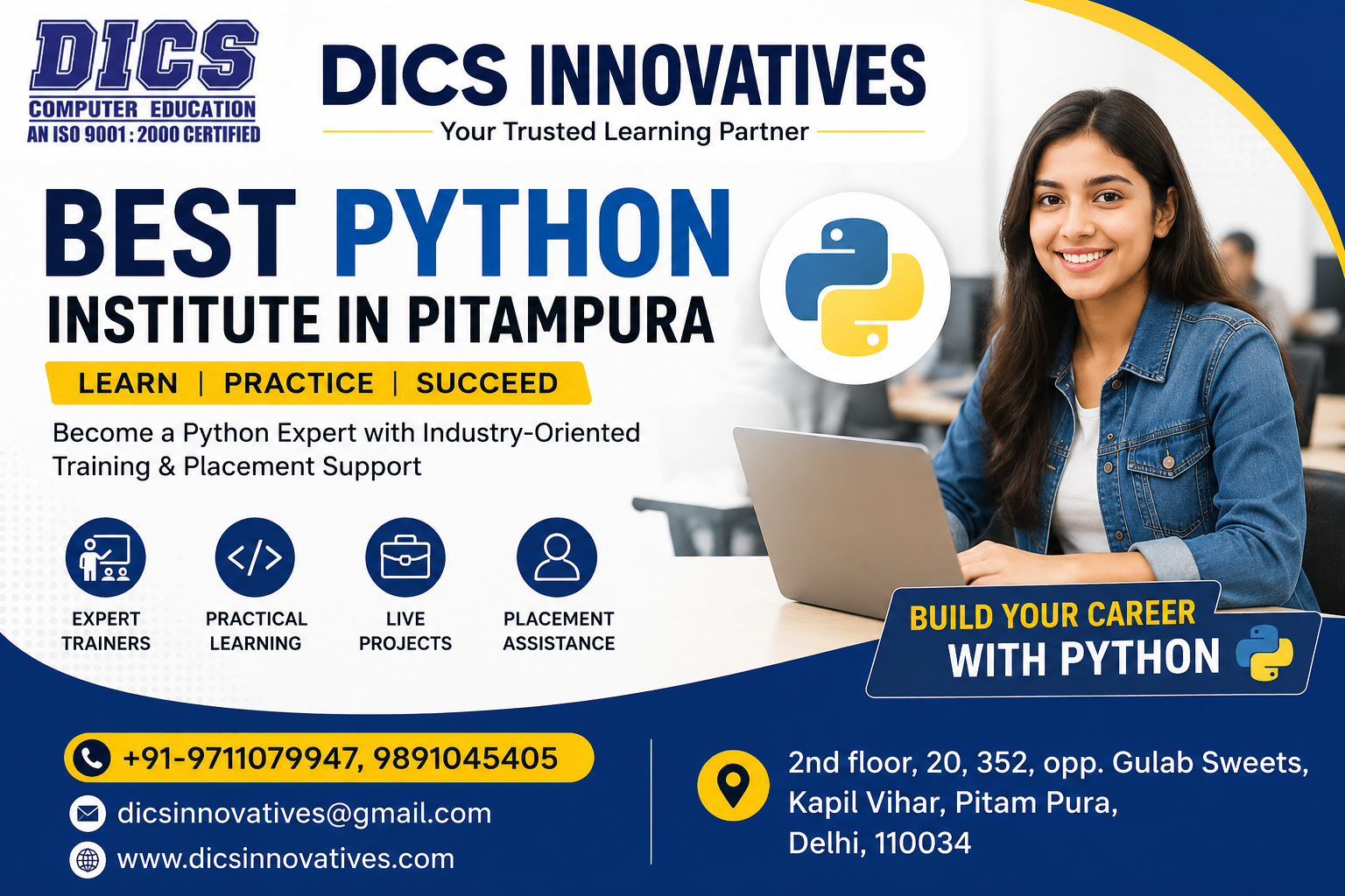 Best Python Institute In Pitampura | DICS Innovatives