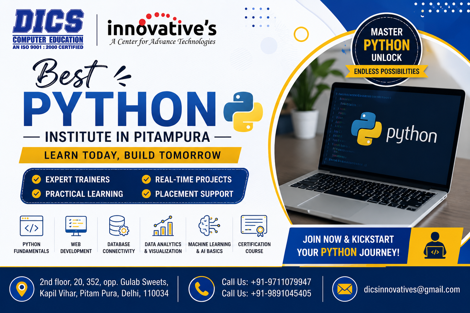 Best Python Institute in Pitampura