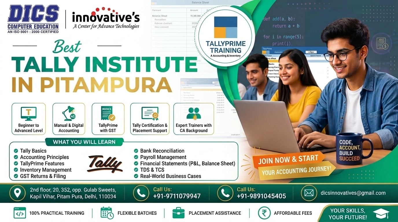 Tally Institute in Pitampura – Build Your Accounting Career