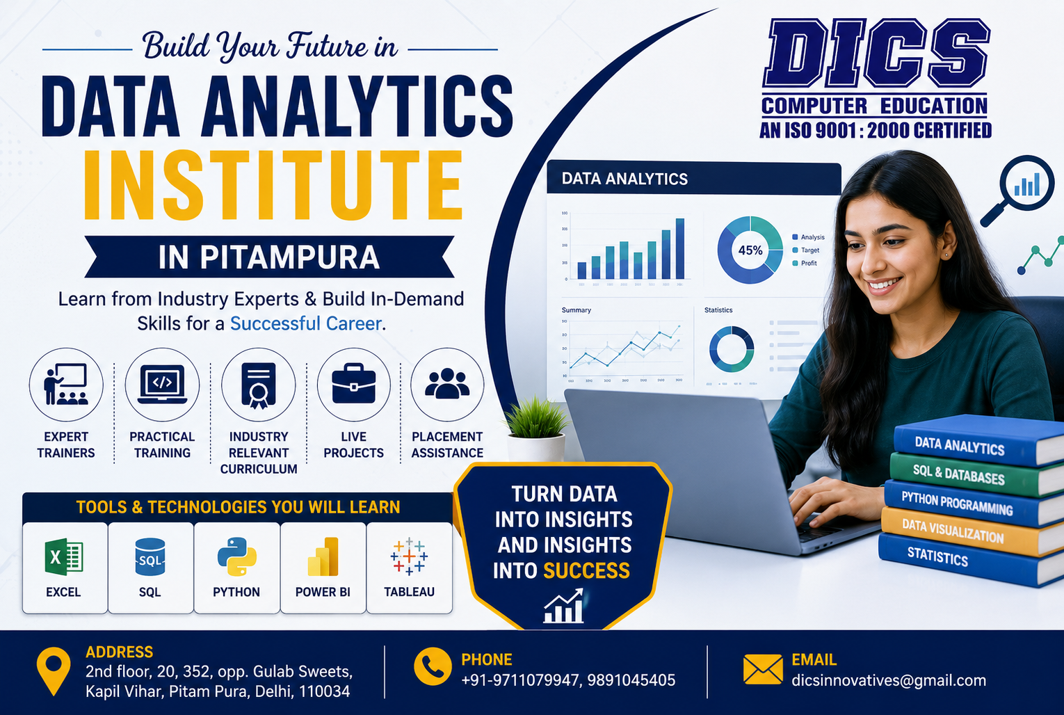 Best Data Analytics Institute in Pitampura – with DICS Innovatives