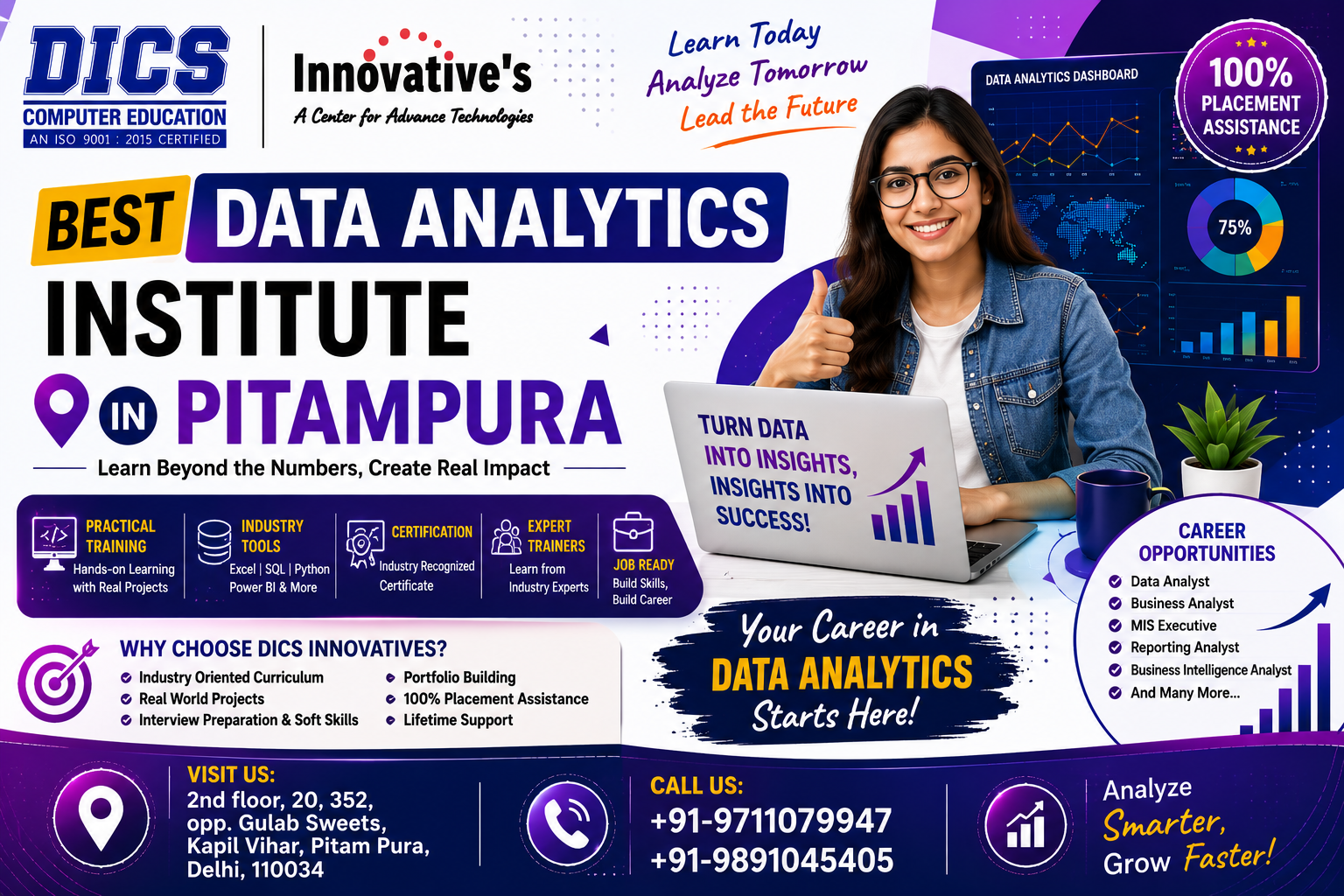 Best Data Analytics Institute in Pitampura for 2026 Careers