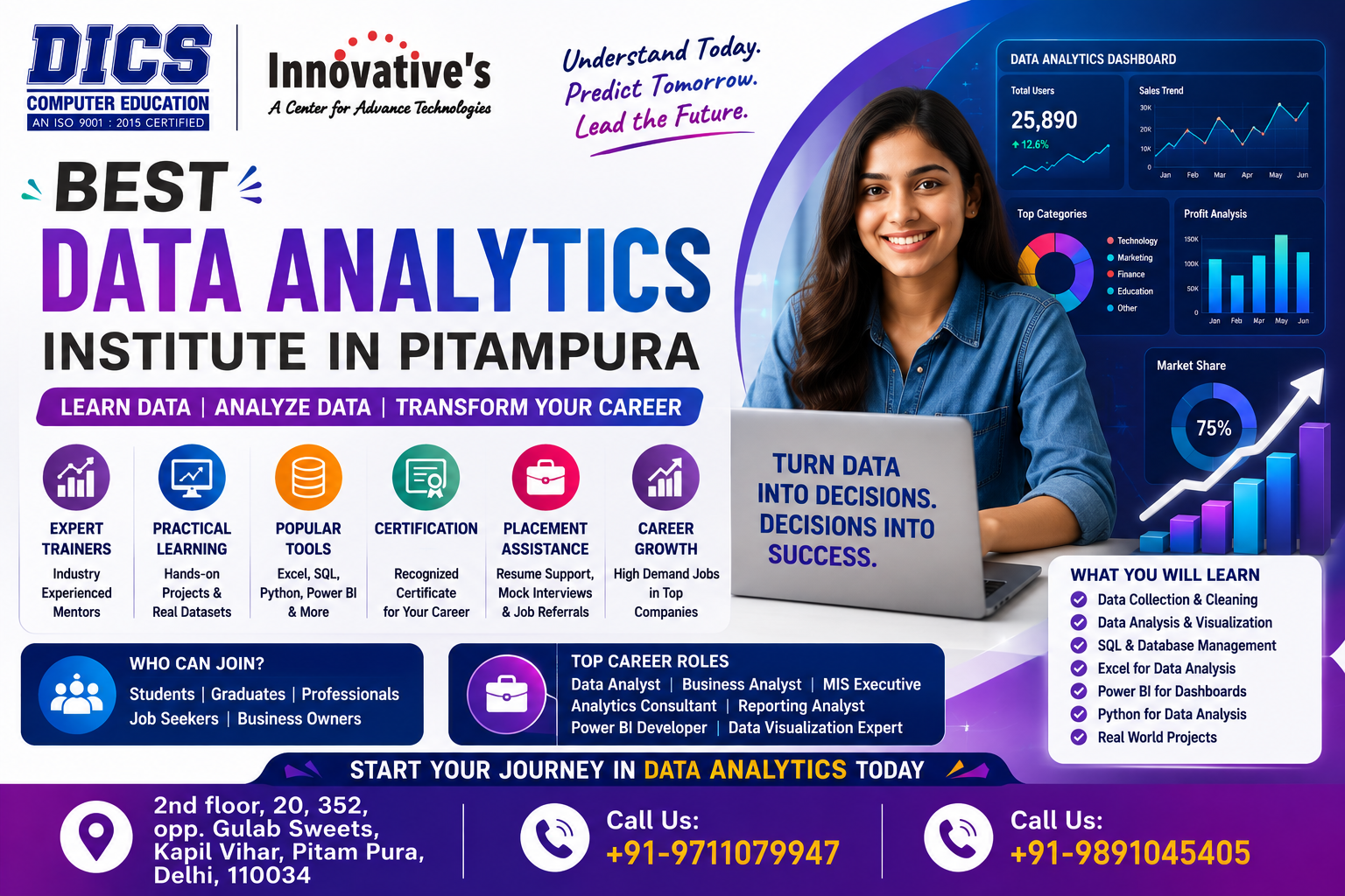 Best Data Analytics Institute in Pitampura for 2026 Careers
