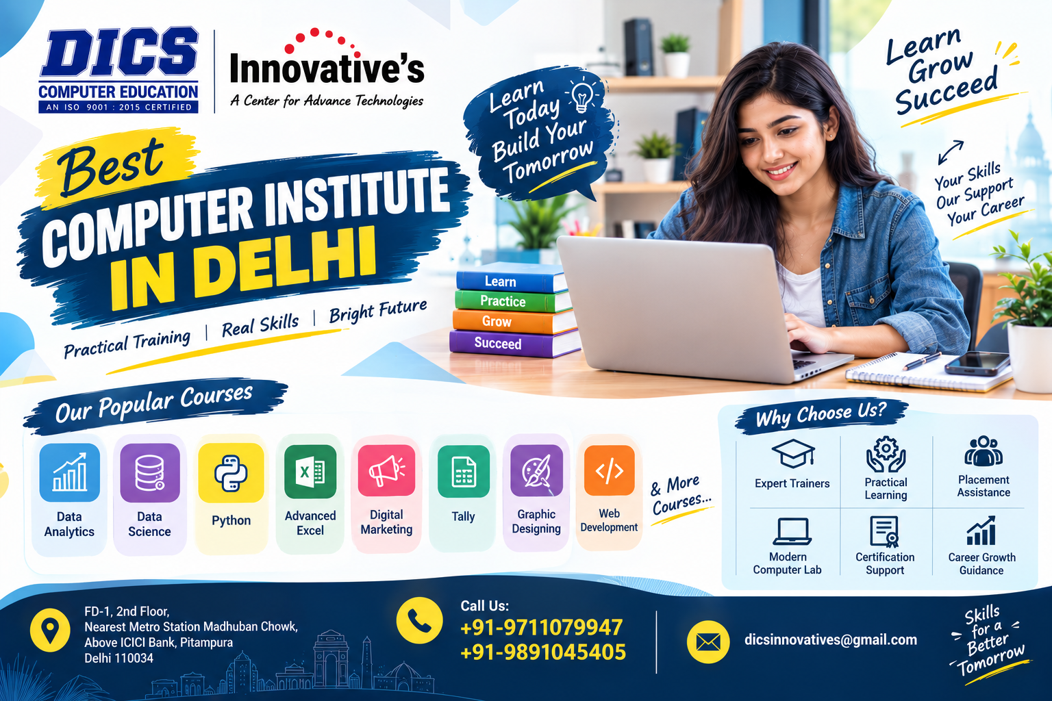 Best Computer Institute in Delhi for Building Practical Digital Skills