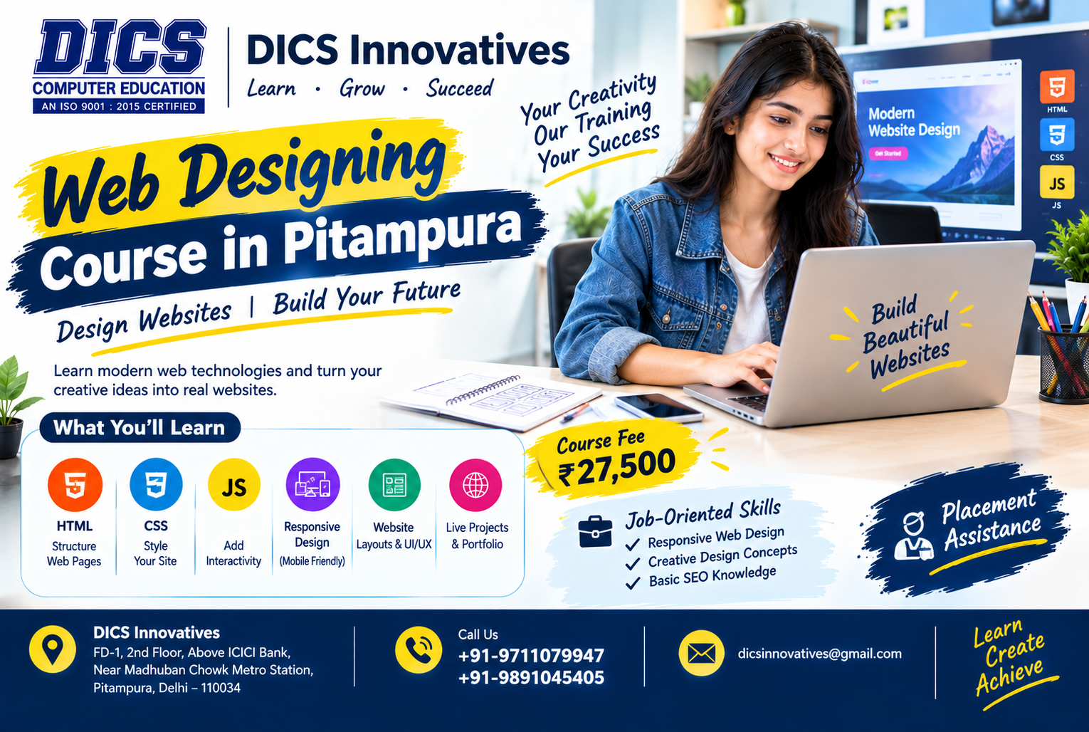 Web Designing Course in Pitampura for Practical Career Skills